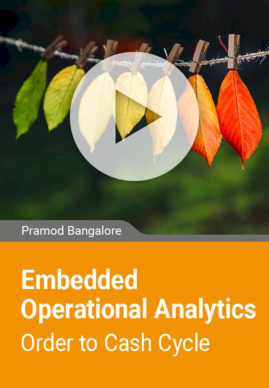 Embedded Operational Analytics – Order to Cash Cycle